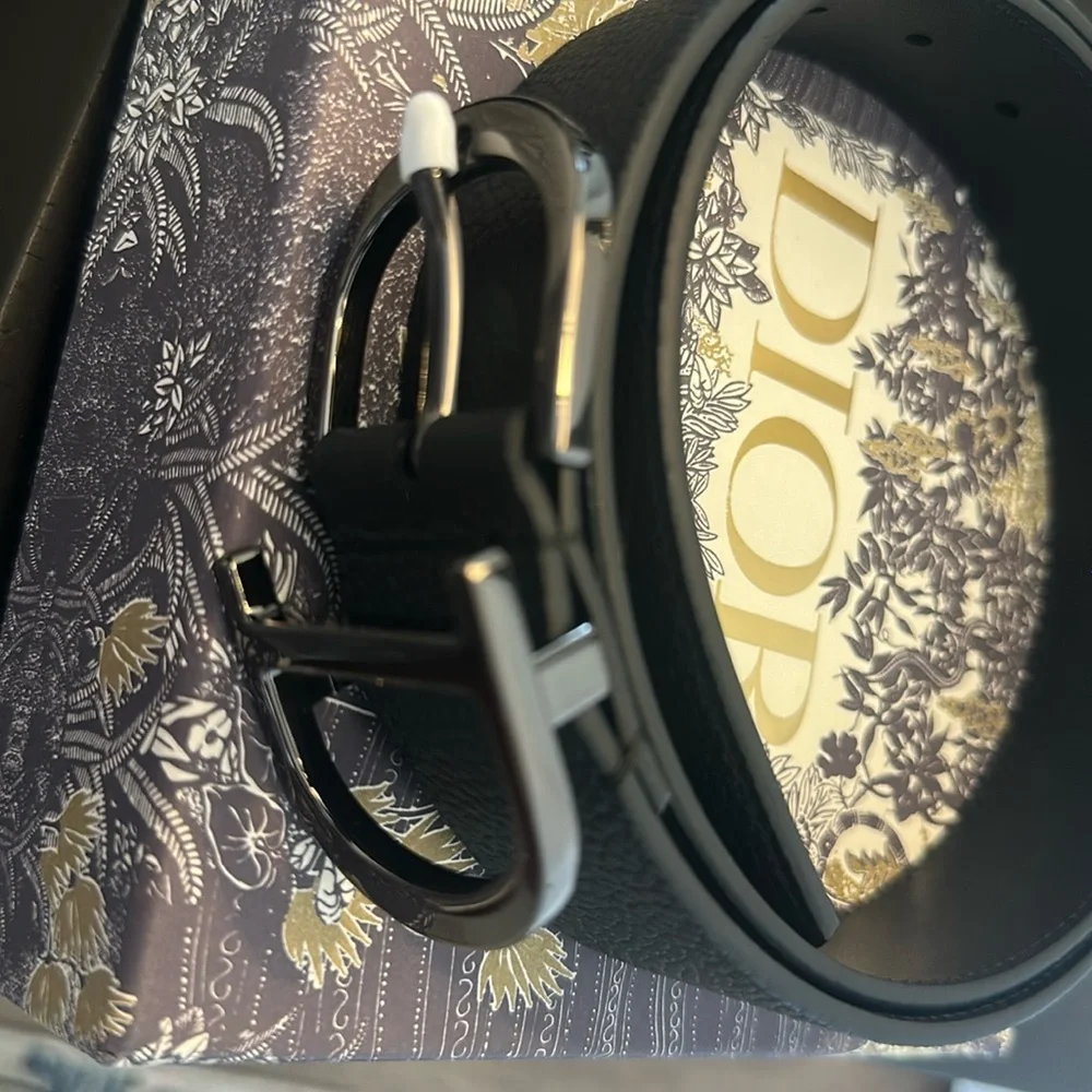 Christian Dior CD logo belt